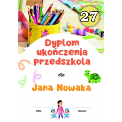 Dyplom ukończenia przedszkola